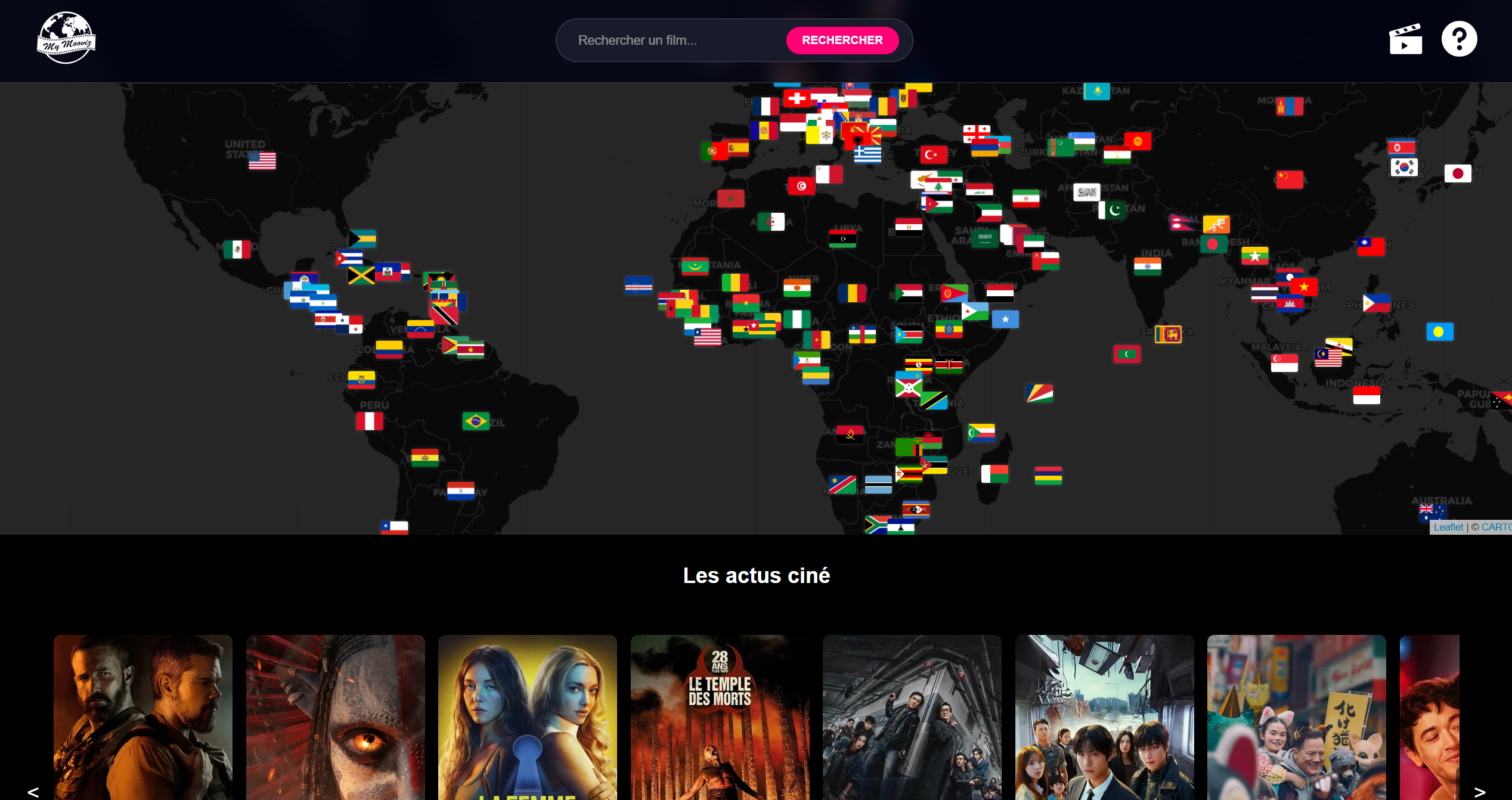 My Mooviz - Page d'accueil