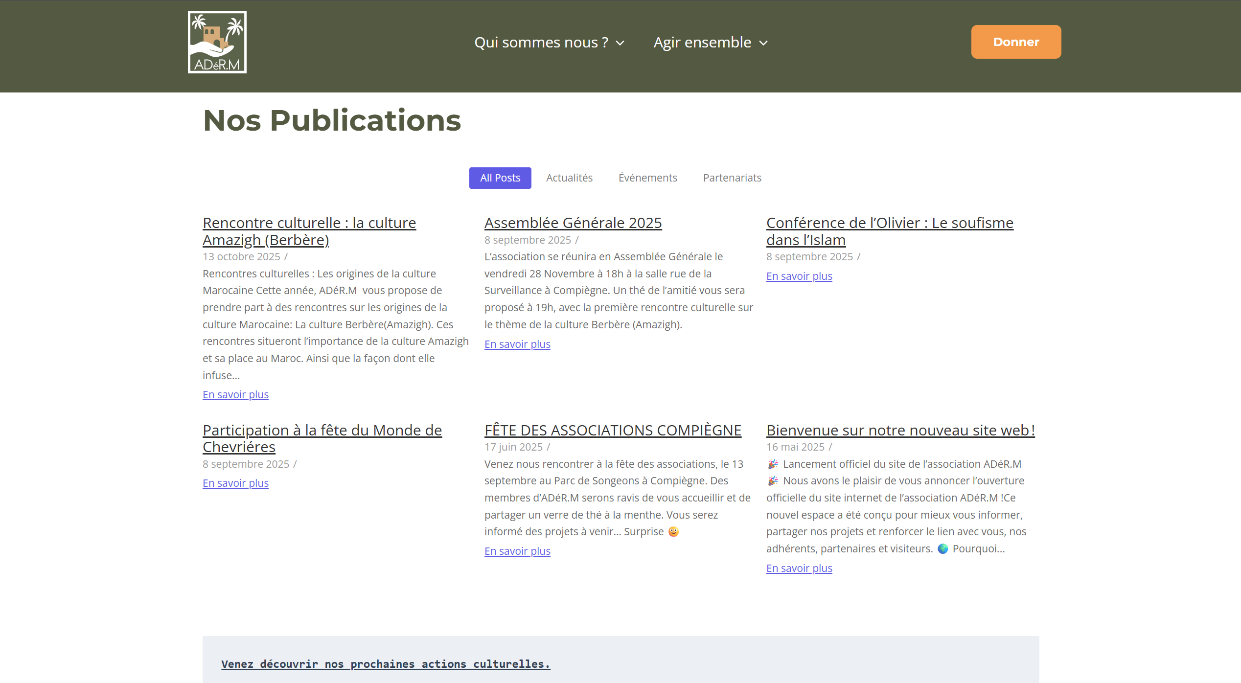 ADER Maroc - Page des publications